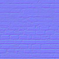 seamless wall bricks normal map 0005